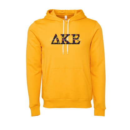 Delta Kappa Epsilon Applique Letters Hooded Sweatshirt