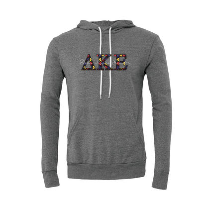 Delta Kappa Epsilon Applique Letters Hooded Sweatshirt