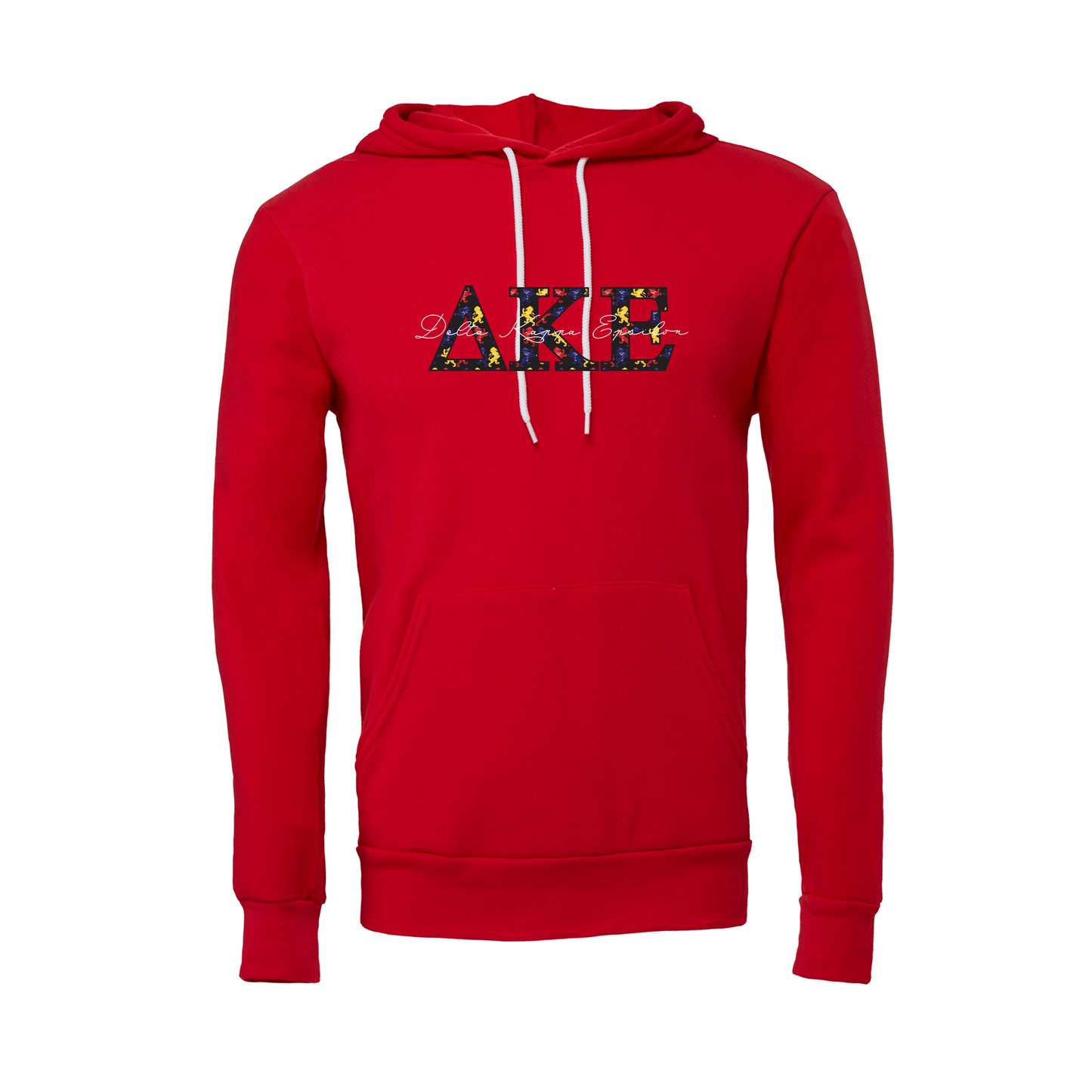 Delta Kappa Epsilon Applique Letters Hooded Sweatshirt