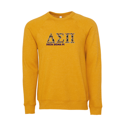 Delta Sigma Pi Applique Letters Crewneck Sweatshirt