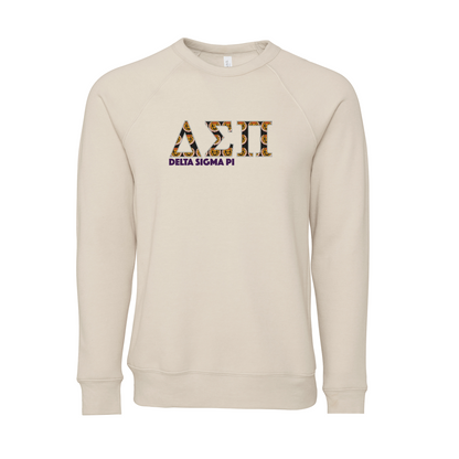 Delta Sigma Pi Applique Letters Crewneck Sweatshirt