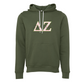 Delta Zeta Applique Letters Hooded Sweatshirt