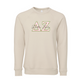 Delta Zeta Applique Letters Crewneck Sweatshirt