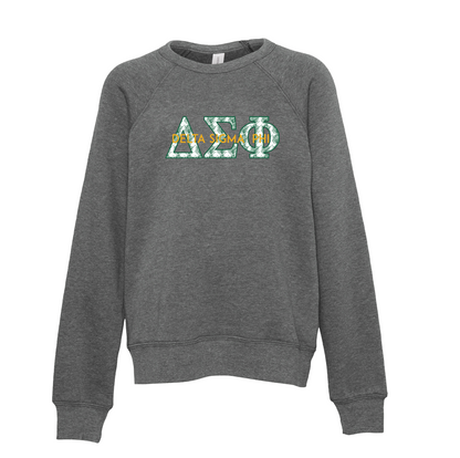 Delta Sigma Phi Applique Letters Crewneck Sweatshirt