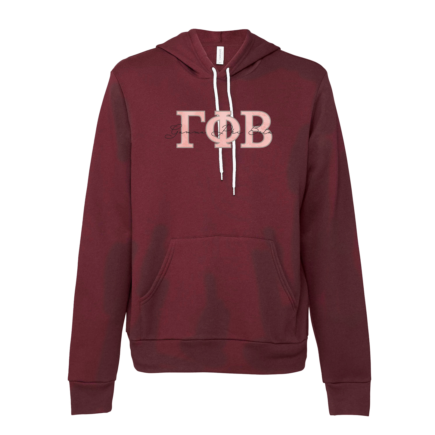Gamma Phi Beta Applique Letters Hooded Sweatshirt