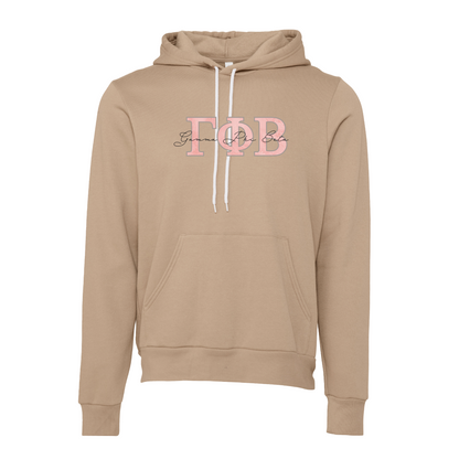 Gamma Phi Beta Applique Letters Hooded Sweatshirt