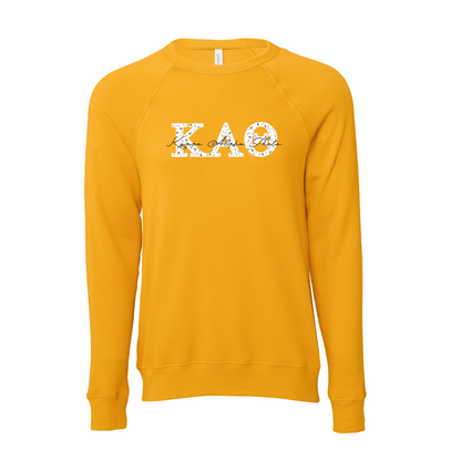 Kappa Alpha Theta Applique Letters Crewneck Sweatshirt