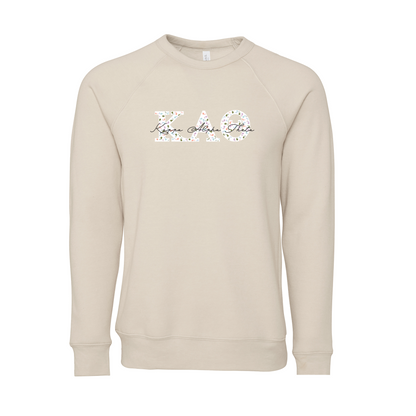 Kappa Alpha Theta Applique Letters Crewneck Sweatshirt