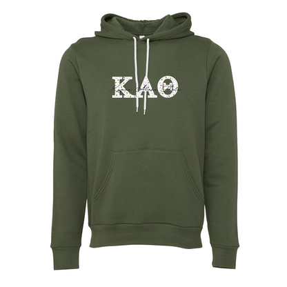 Kappa Alpha Theta Applique Letters Hooded Sweatshirt