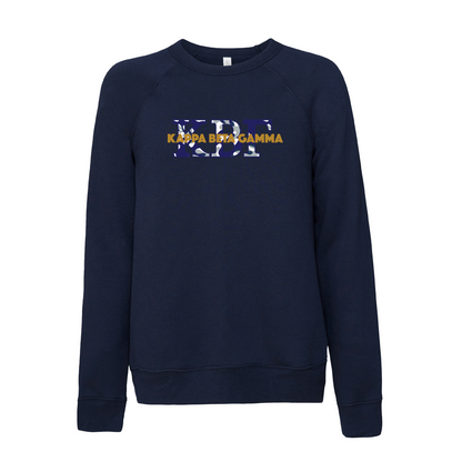 Kappa Beta Gamma Applique Letters Crewneck Sweatshirt