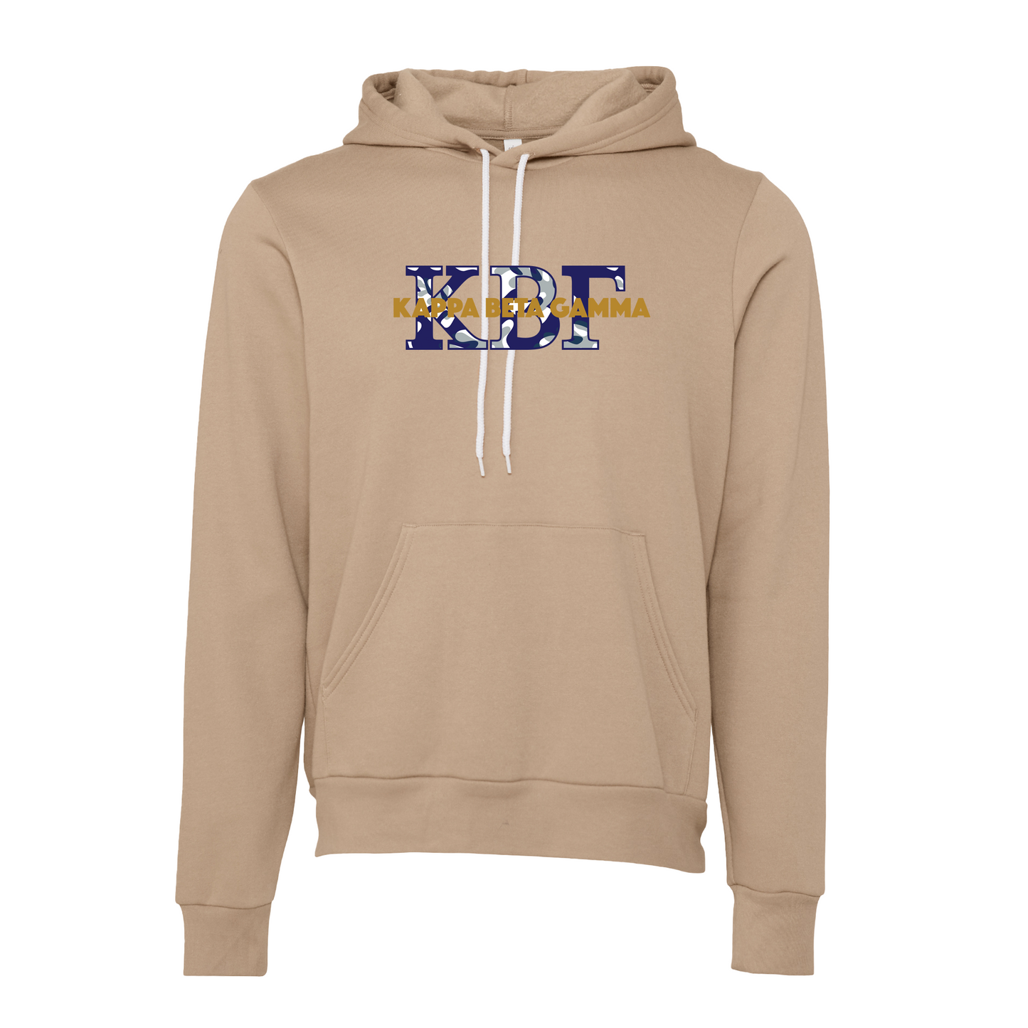 Kappa Beta Gamma Applique Letters Hooded Sweatshirt