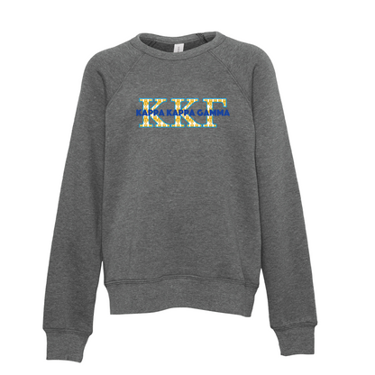 Kappa Kappa Gamma Applique Letters Crewneck Sweatshirt