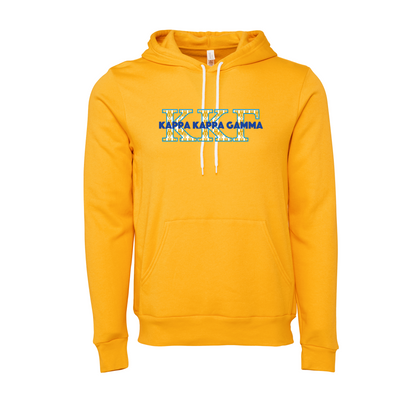 Kappa Kappa Gamma Applique Letters Hooded Sweatshirt