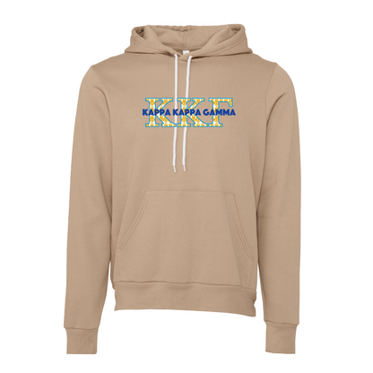 Kappa Kappa Gamma Applique Letters Hooded Sweatshirt