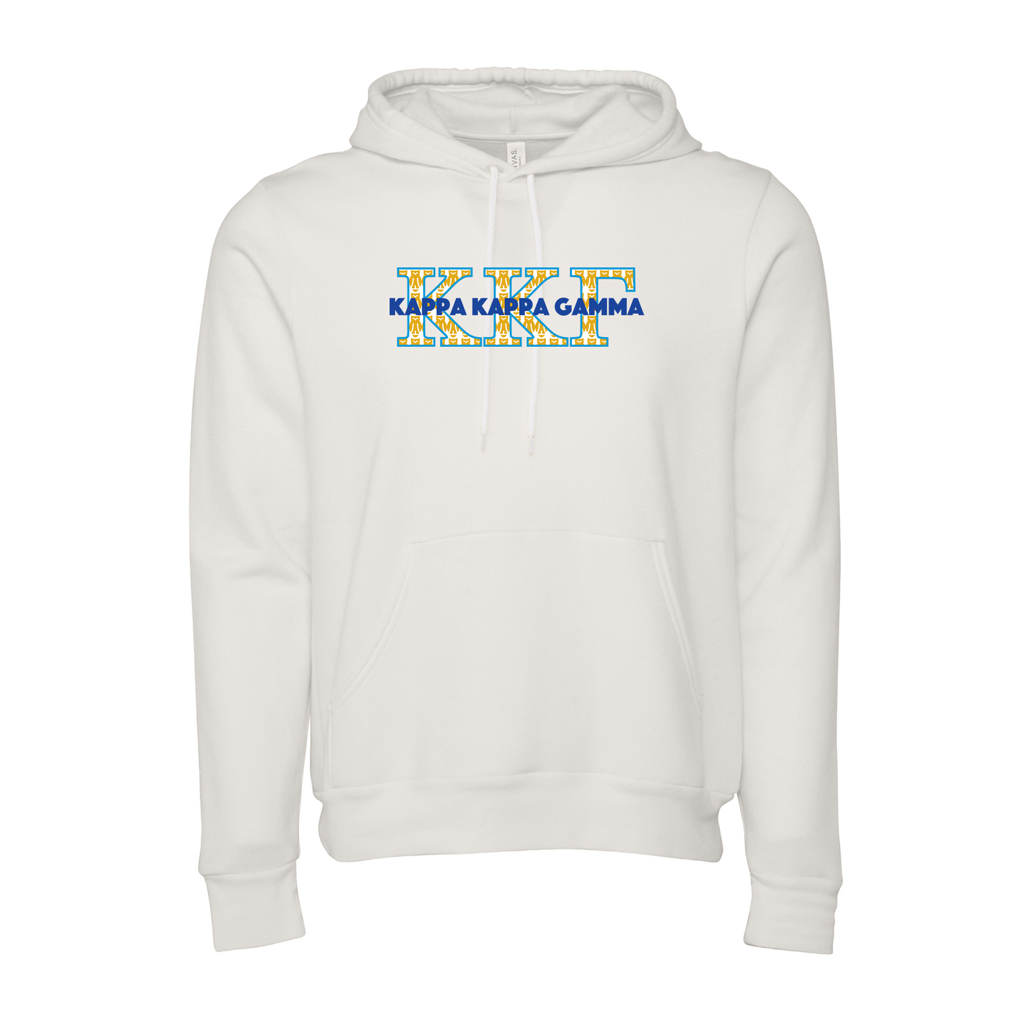 Kappa Kappa Gamma Applique Letters Hooded Sweatshirt