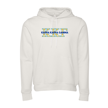 Kappa Kappa Gamma Applique Letters Hooded Sweatshirt