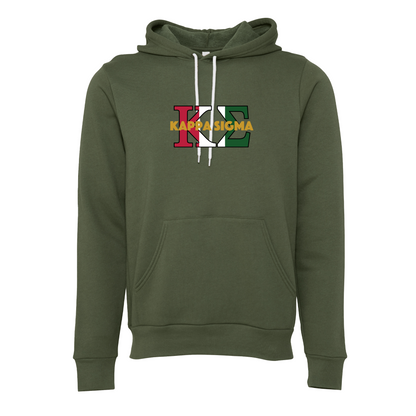 Kappa Sigma Applique Letters Hooded Sweatshirt