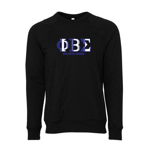 Phi Beta Sigma Applique Letters Crewneck Sweatshirt