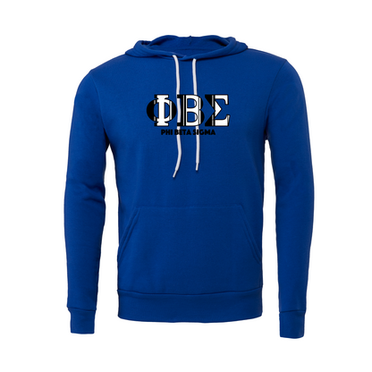 Phi Beta Sigma Applique Letters Hooded Sweatshirt