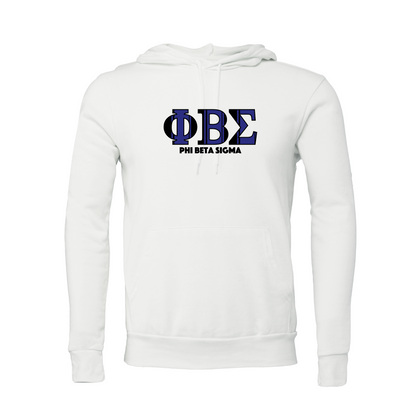 Phi Beta Sigma Applique Letters Hooded Sweatshirt