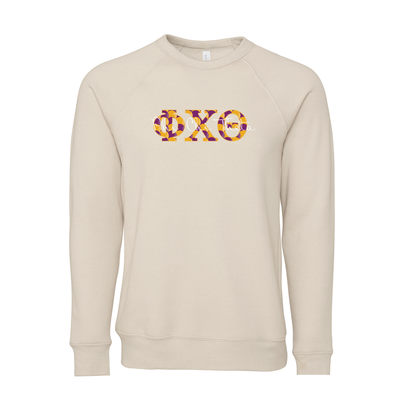 Phi Chi Theta Applique Letters Crewneck Sweatshirt