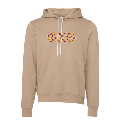 Phi Chi Theta Applique Letters Hooded Sweatshirt