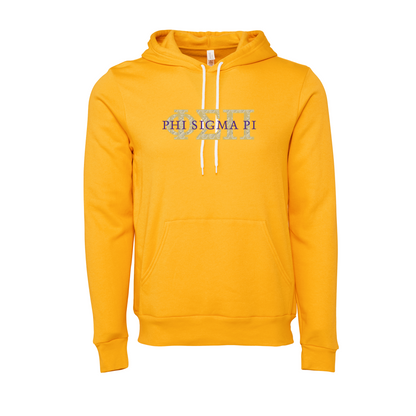 Phi Sigma Pi Applique Letters Hooded Sweatshirt