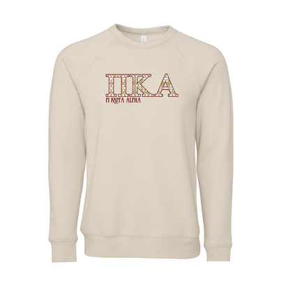 Pi Kappa Alpha Applique Letters Crewneck Sweatshirt