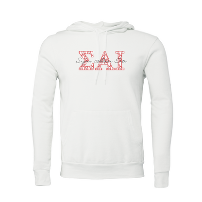 Sigma Alpha Iota Applique Letters Hooded Sweatshirt