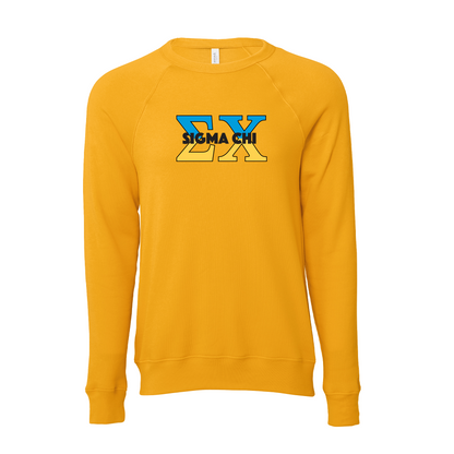 Sigma Chi Applique Letters Crewneck Sweatshirt