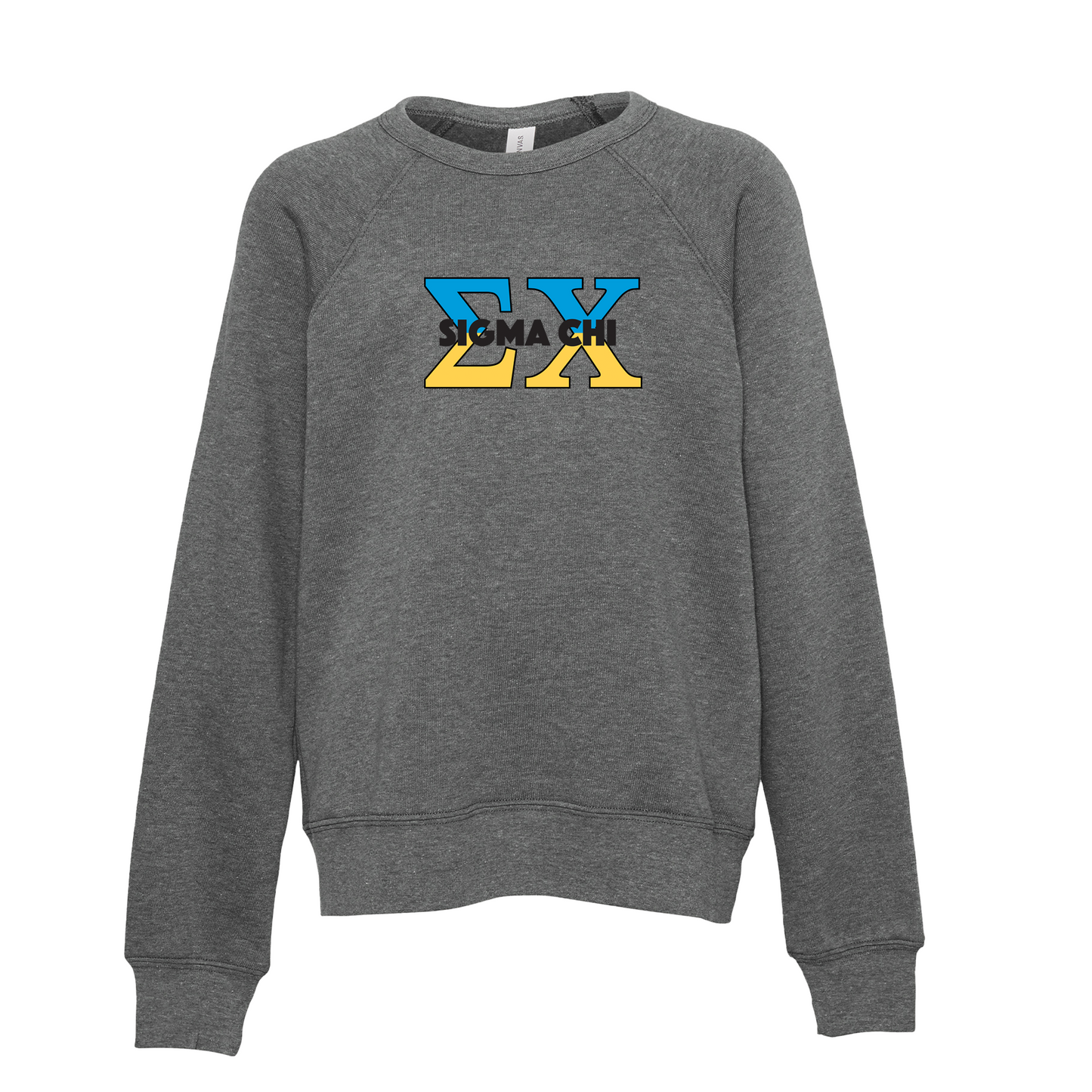 Sigma Chi Applique Letters Crewneck Sweatshirt