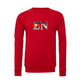 Sigma Nu Applique Letters Crewneck Sweatshirt