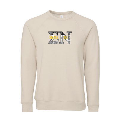 Sigma Nu Applique Letters Crewneck Sweatshirt