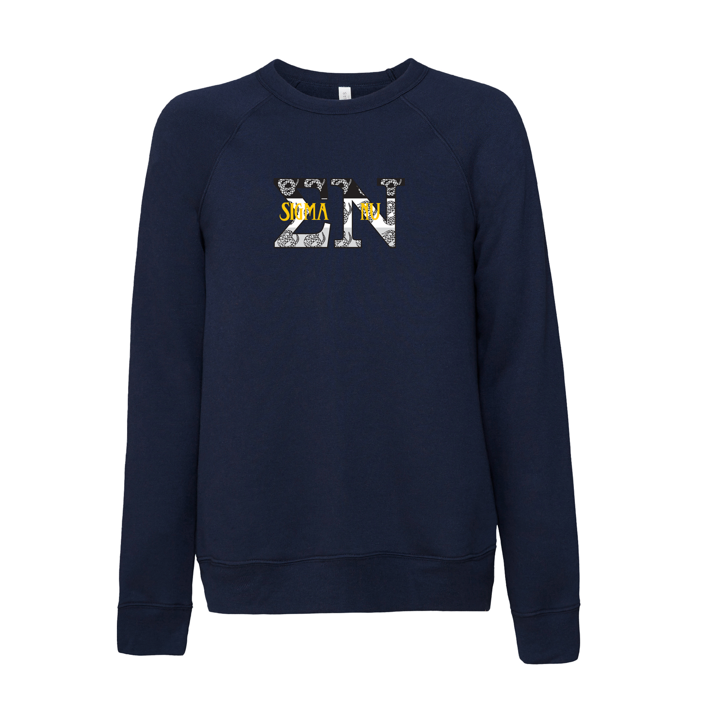 Sigma Nu Applique Letters Crewneck Sweatshirt