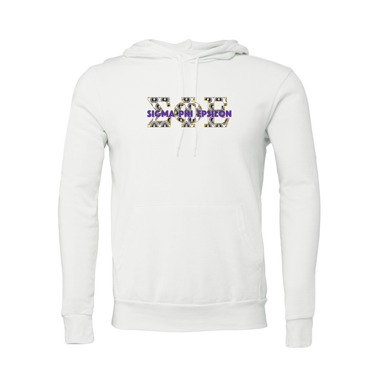 Sigma Phi Epsilon Applique Letters Hooded Sweatshirt