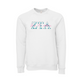 Zeta Tau Alpha Applique Letters Crewneck Sweatshirt