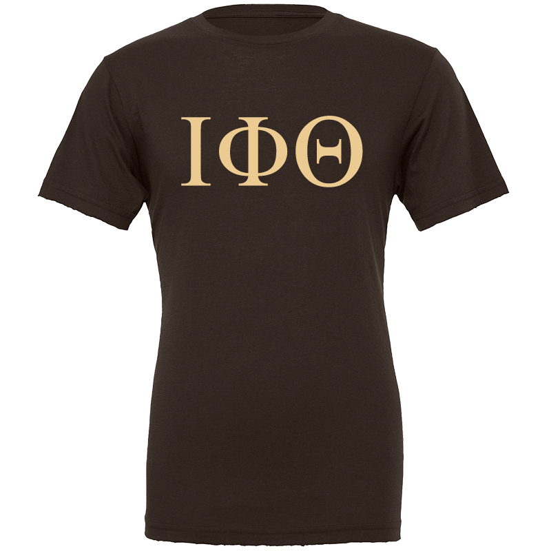 Iota Phi Theta Lettered Short Sleeve T-Shirts