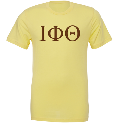 Iota Phi Theta Lettered Short Sleeve T-Shirts