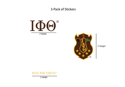 collection of Iota Phi Theta stickers