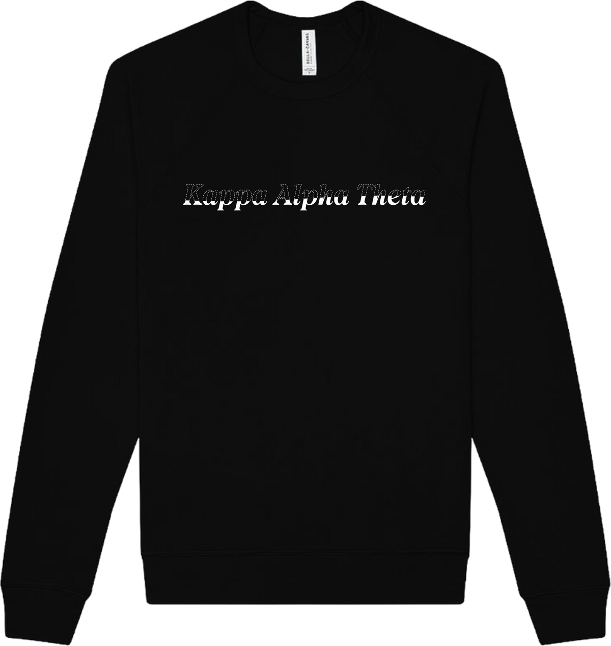 Kappa Alpha Theta Stitched Outline Crewnecks