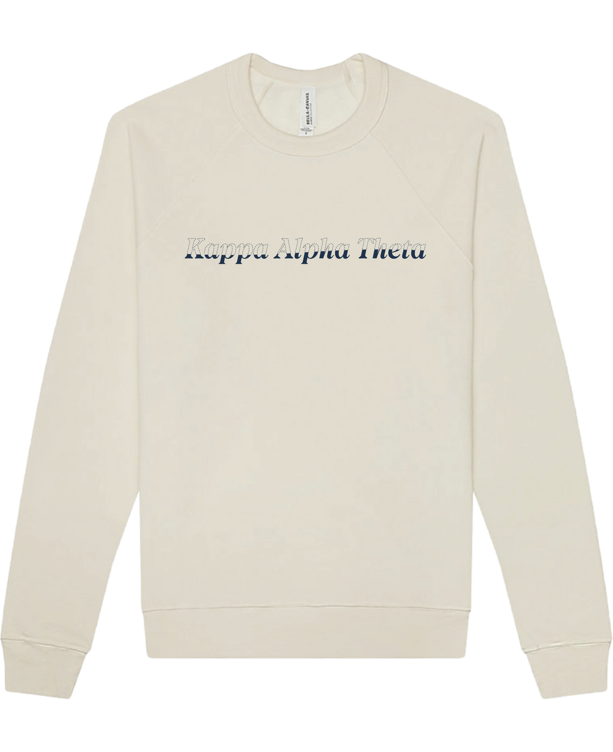 Kappa Alpha Theta Stitched Outline Crewnecks