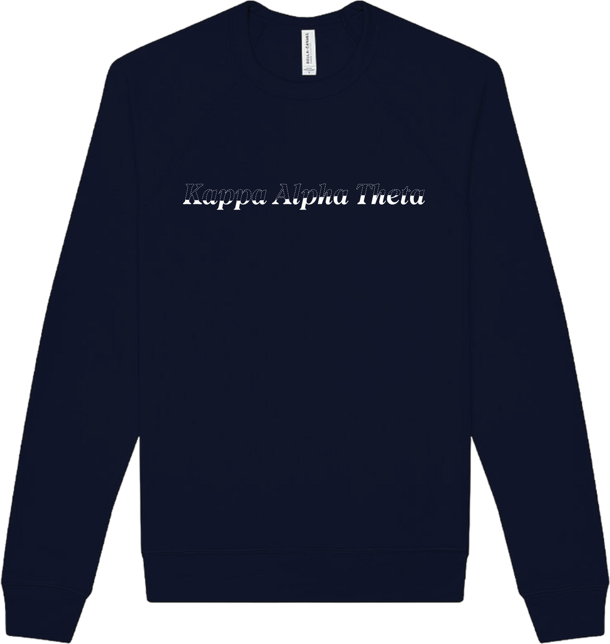 Kappa Alpha Theta Stitched Outline Crewnecks