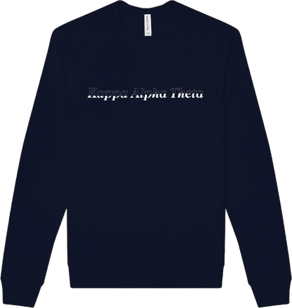Kappa Alpha Theta Stitched Outline Crewnecks