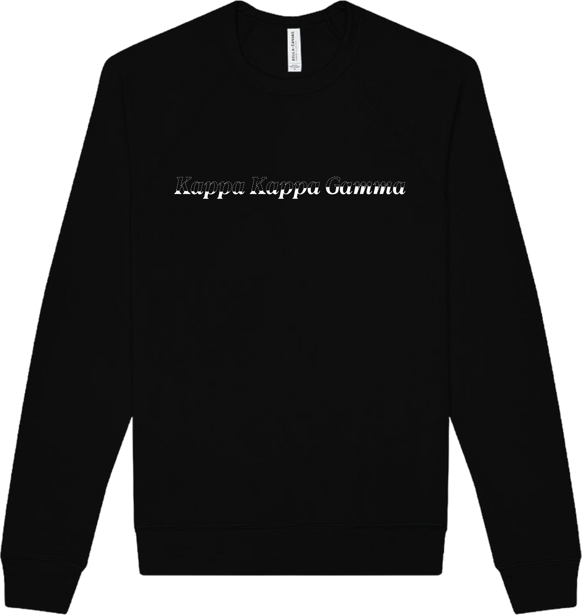 Kappa Kappa Gamma Stitched Outline Crewnecks