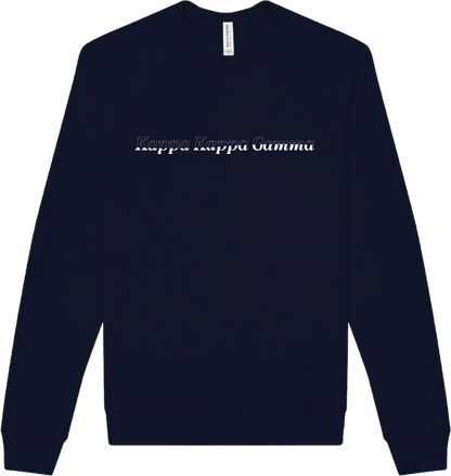 Kappa Kappa Gamma Stitched Outline Crewnecks