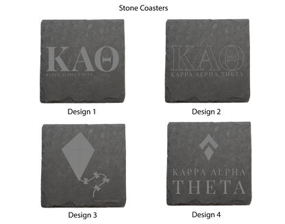 Kappa Alpha Theta Stone Coasters - 4-Pack