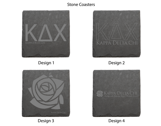 Kappa Delta Chi Stone Coasters - 4-Pack