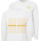 Kappa Alpha Order Repeating Name Crewneck Sweatshirts