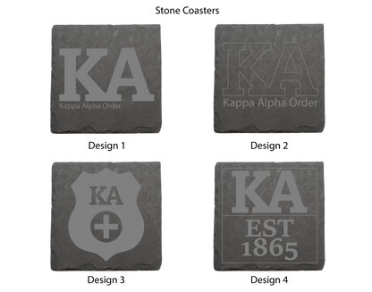 Kappa Alpha Order Stone Coasters - 4-Pack