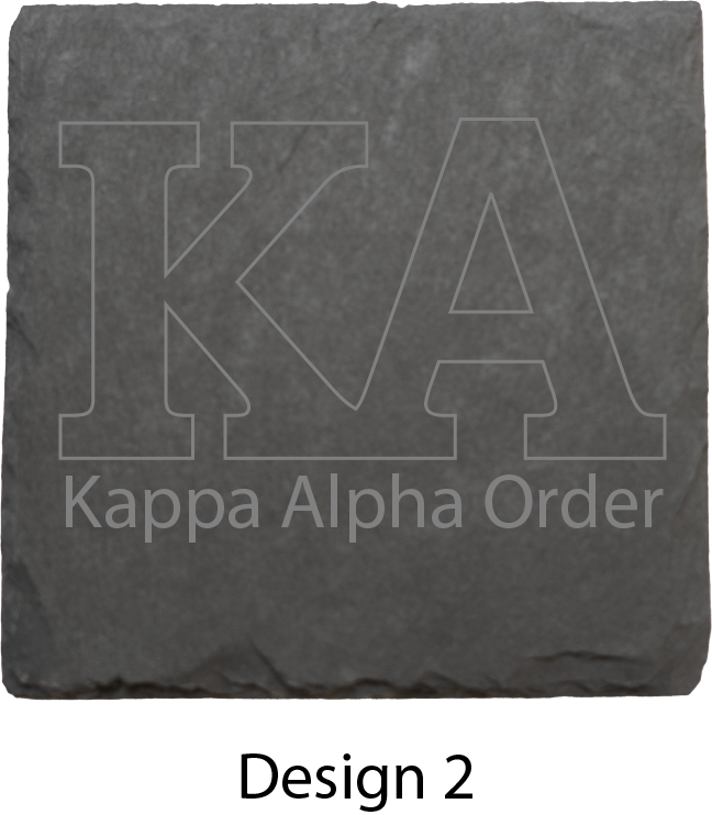 Kappa Alpha Order Stone Coasters - 4-Pack